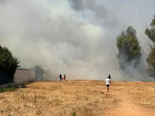 Declarado un incendio en la zona de La Banasta (Badajoz)