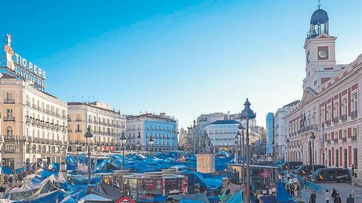 Acampada en Sol.