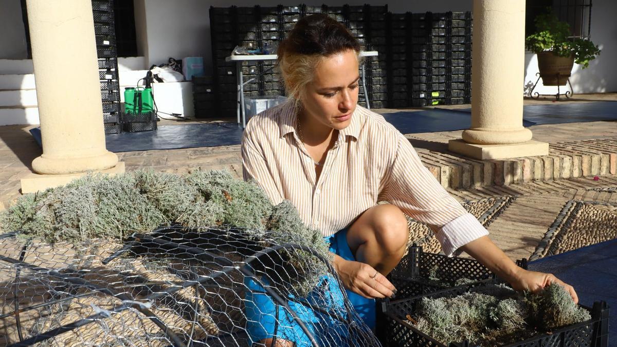 Sara Uriarte, de Cordero Atelier, en el Palacio de Viana.