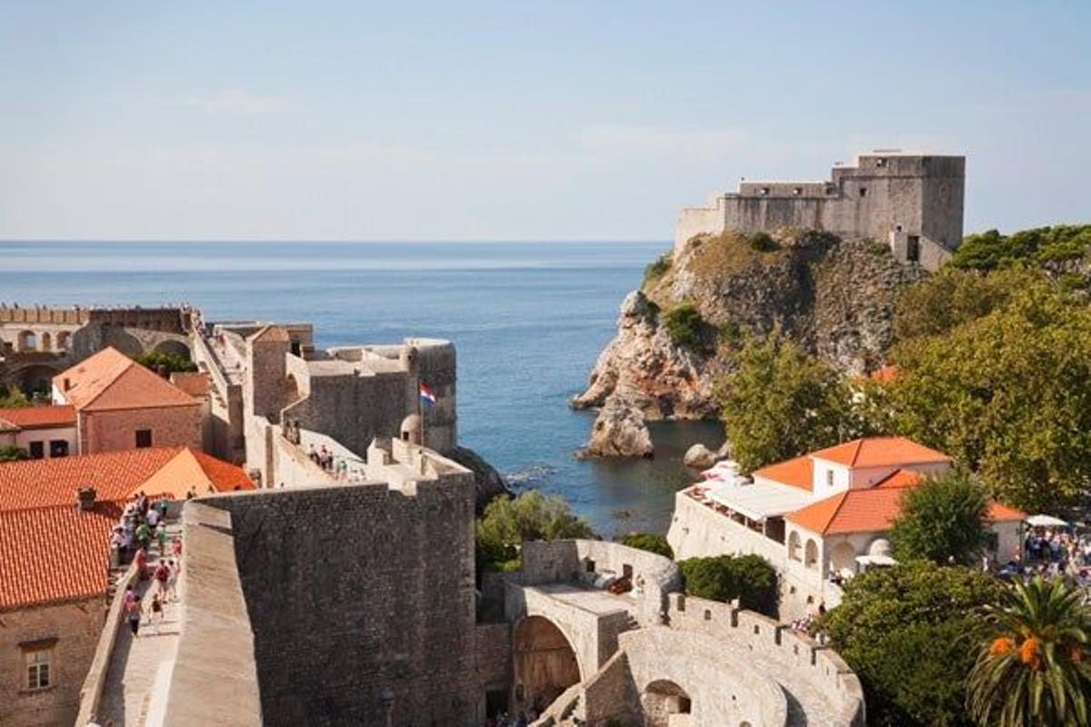 El Fuerte de San Lorenzo está construido fuera de las murallas de Dubrovnik, a 37 metros sobre el nivel del mar.
