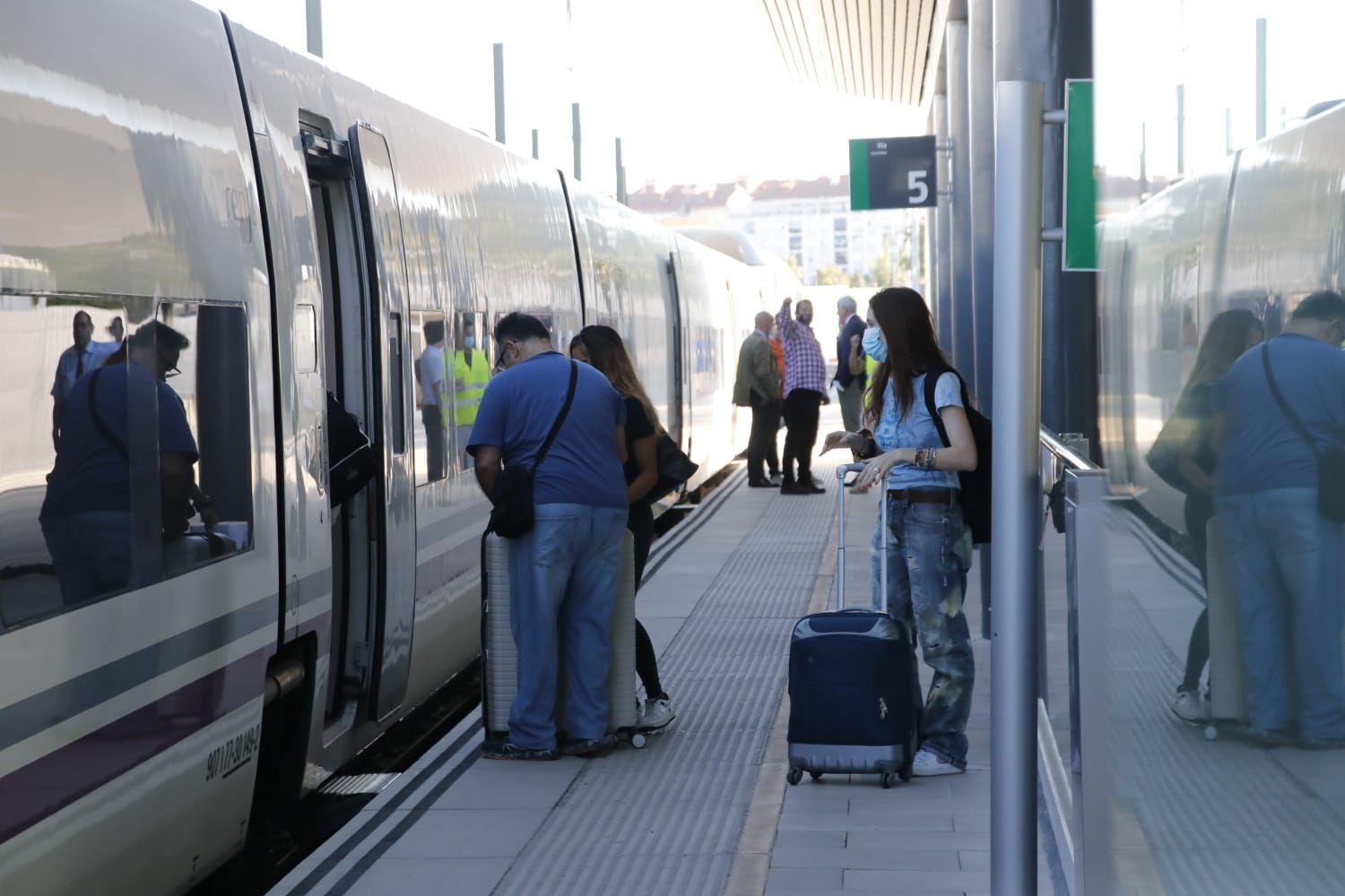 Primer viaje del tren rápido Badajoz-Madrid