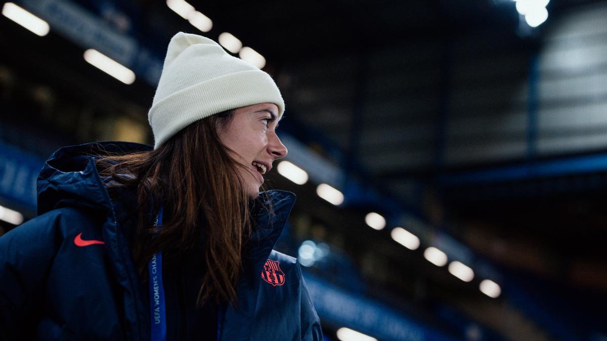 Aitana Bonmatí, en Stamford Bridge