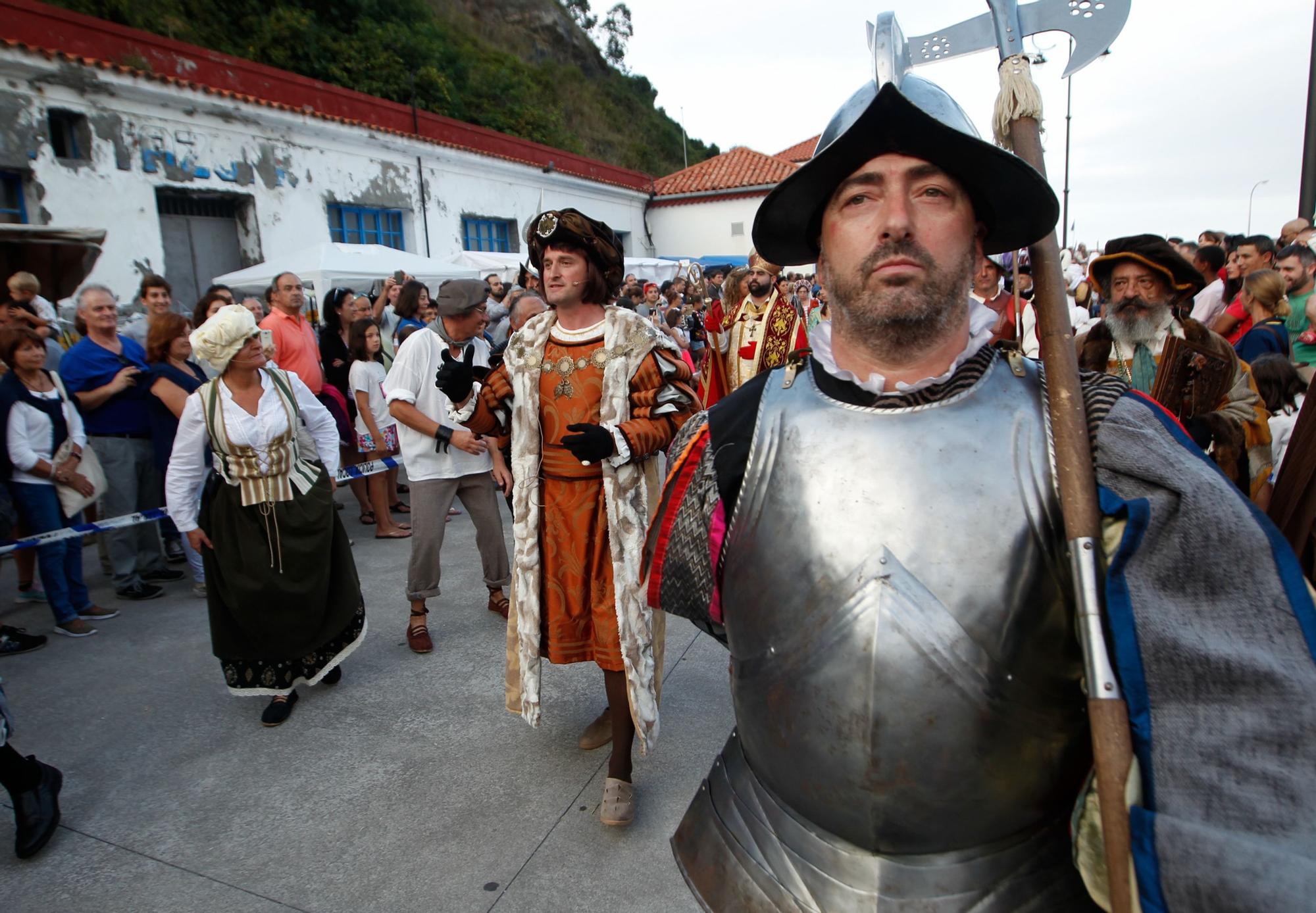 El desembarco de Carlos V en Tazones, así es la gran recreación histórica de Villaviciosa