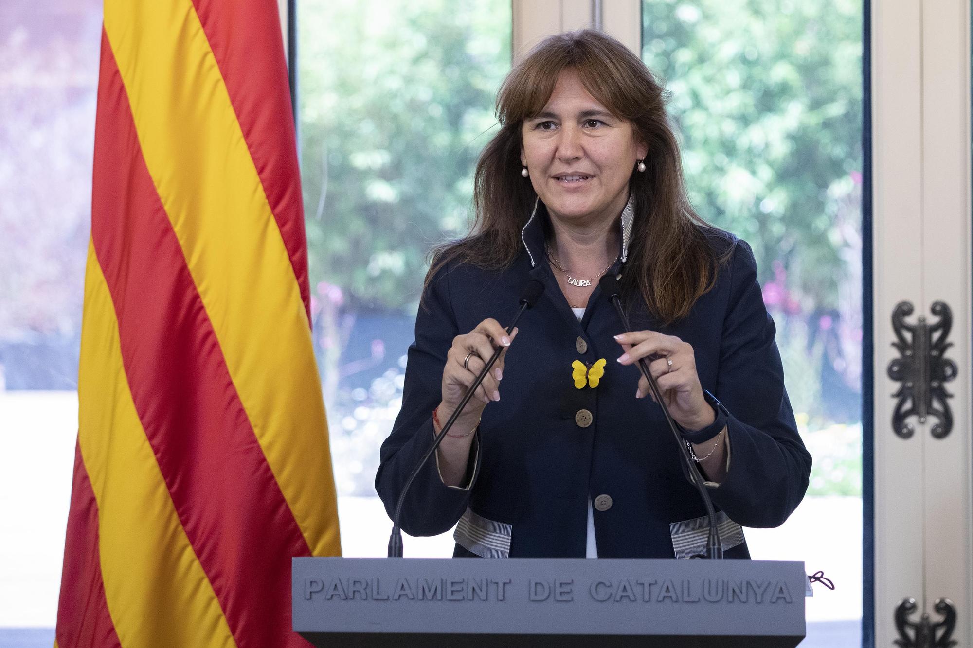La presidenta del Parlament catalán, Laura Borràs