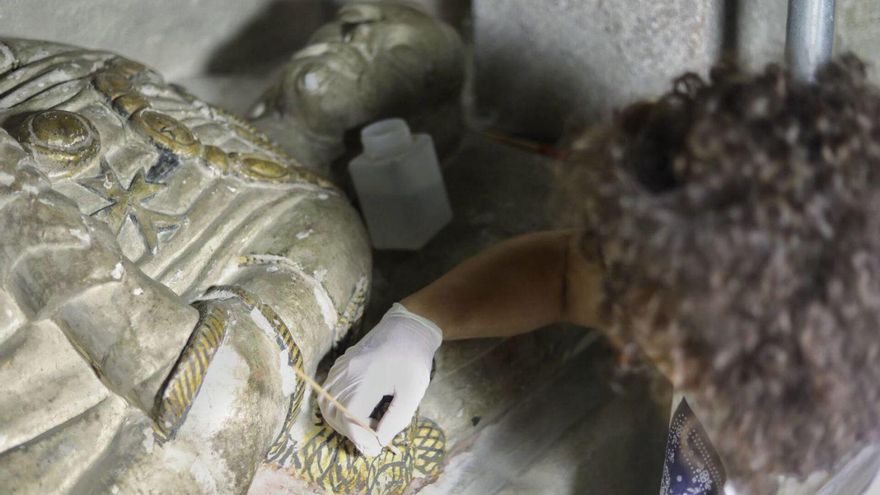 Comienza la restauración del sepulcro de Ordóñez de Villaquirán en San Juan de Puerta Nueva