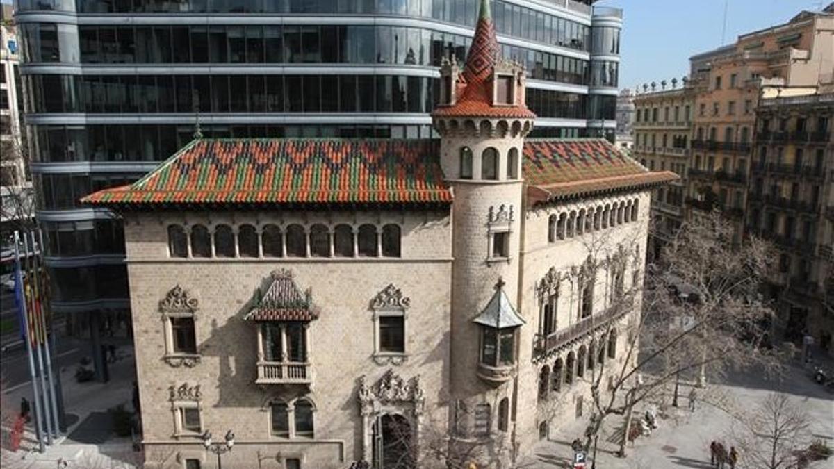 Fachada de la sede de la Diputación de Barcelona.