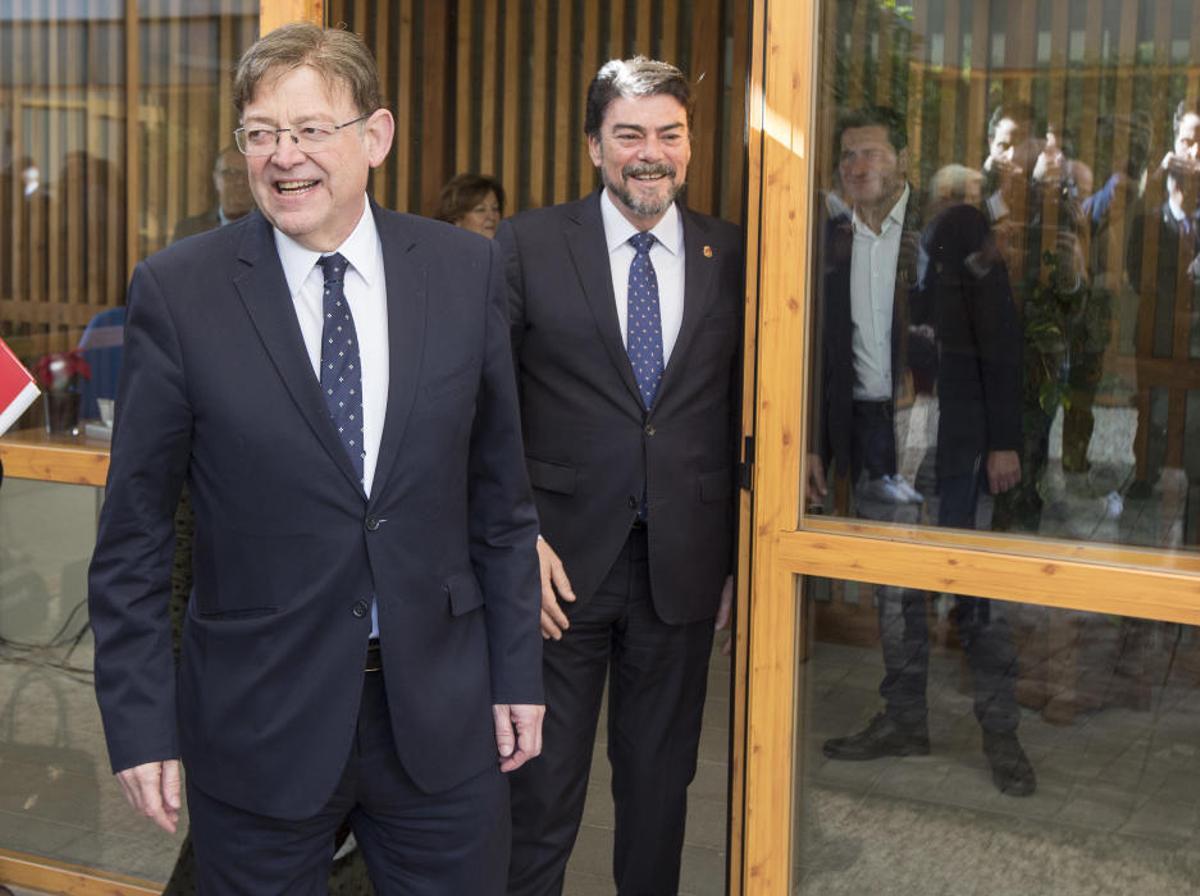 Recepción de Luis Barcala a Ximo Puig