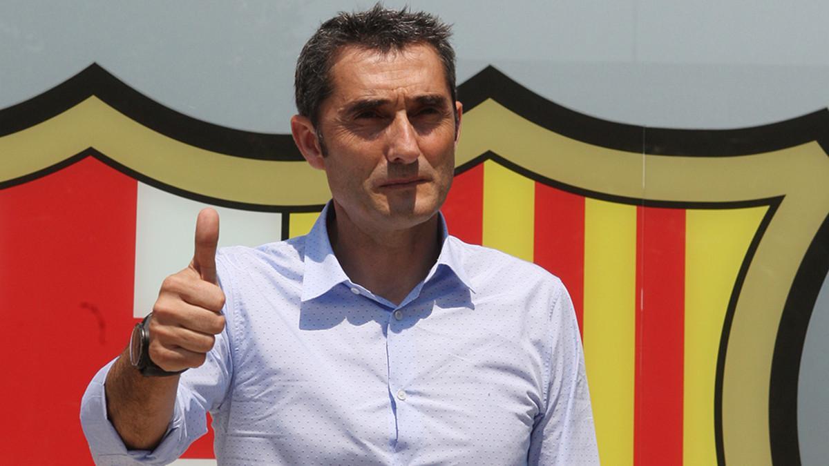 Las primeras imágenes de Ernesto Valverde como entrenador del FC Barcelona