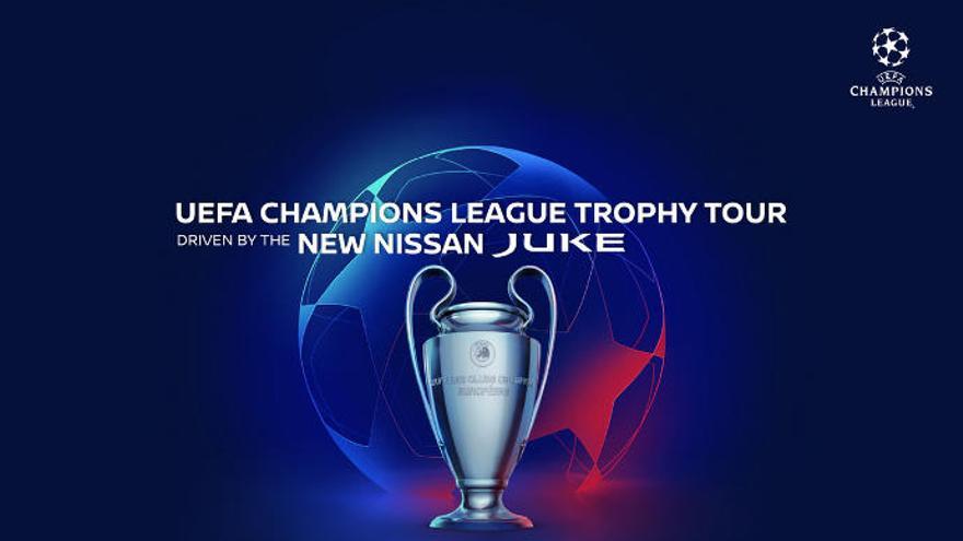 Nuevo Nissan Juke, protagonista de la UEFA Champions League Trophy Tour.