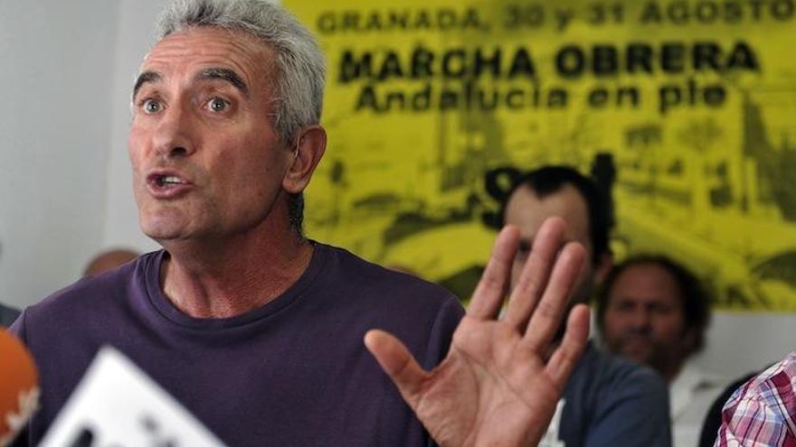 El portavoz del Sindicato Andaluz de Trabajadores (SAT), Diego Cañamero.