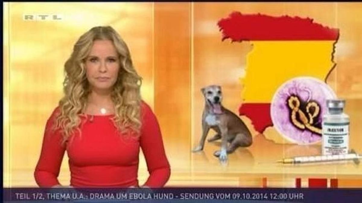 La tele alemana RTL mostró un mapa de España en el que no aparece Catalunya