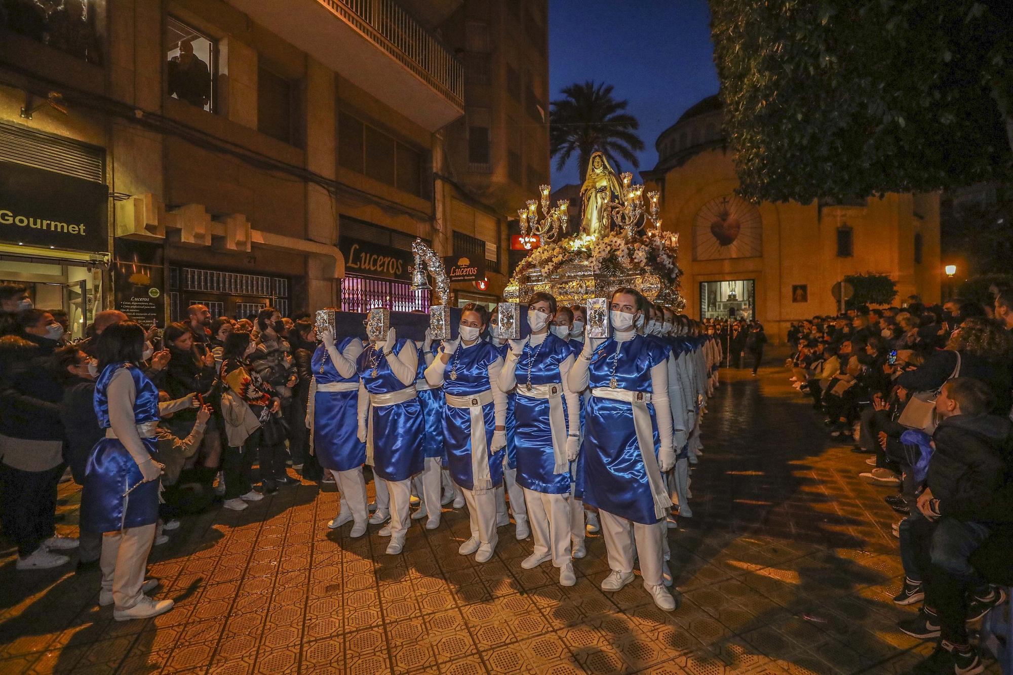 Procesiones Martes Santo Elche: La Sagrada Lanzada,Nuestro Padre Jesus de la Caida,La Santa Mujer Veronica,Santisimo Cristo del Perdon.