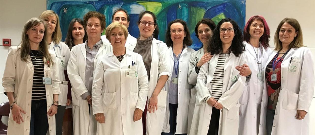 Algunas de las profesionales que estaban en el origen de la consulta multidisciplinar de ELA en el hospital Reina Sofía.