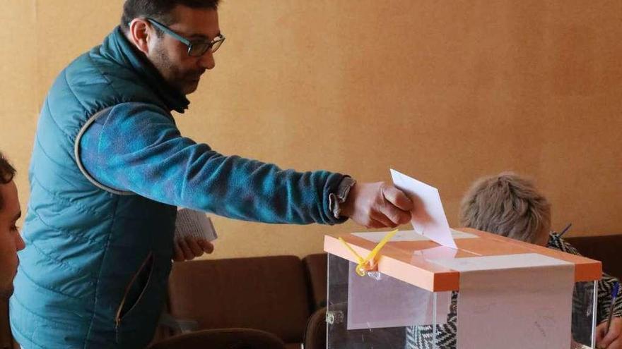 Votaciones a las elecciones agrarias de 2018 en la mesa de Zamora.