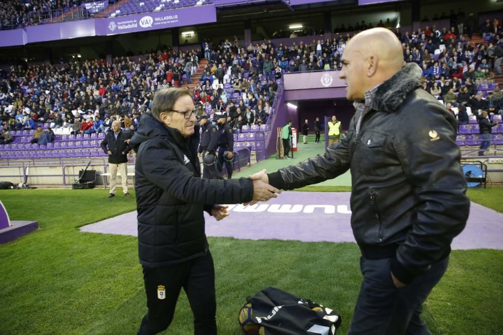 El partido entre el Valladolid y el Real Oviedo, en imágenes