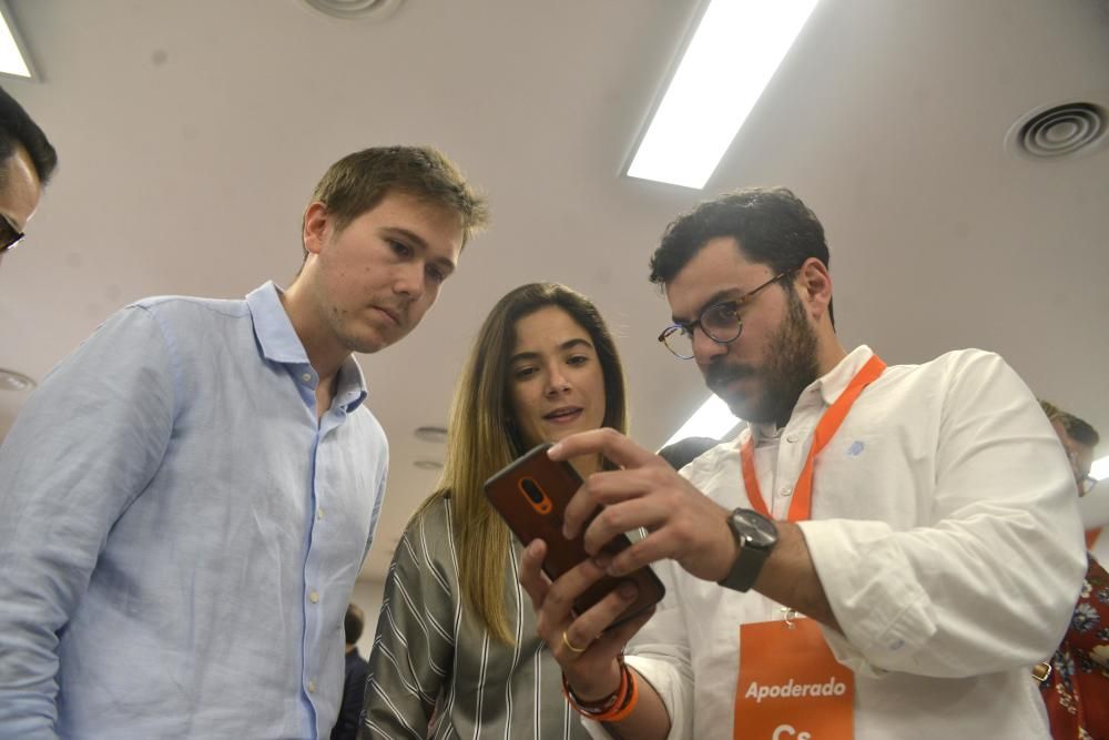 Noche electoral en la sede de Ciudadanos