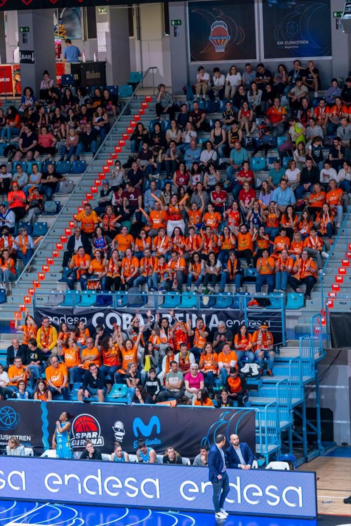 La afición del Valencia Basket en Huelva, una motivación más para las jugadoras taronja