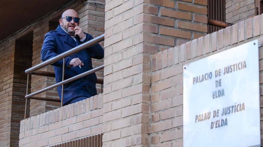 El presidente David Aguilar, en el Palacio de Justicia.