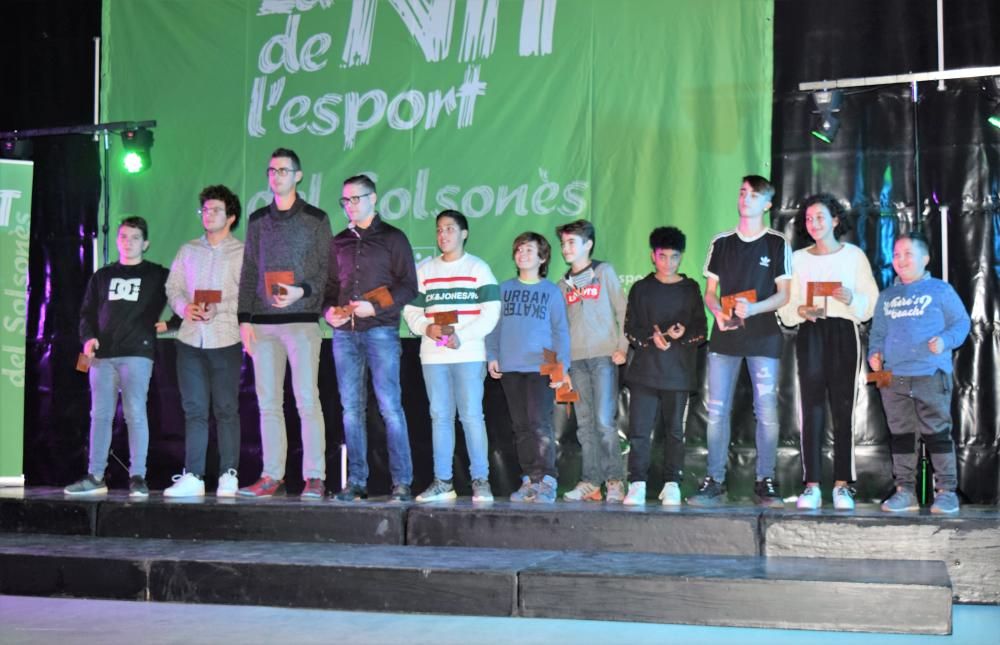El Solsonès reconeix a més de 50 esportistes a la divuitena Nit de l'Esport