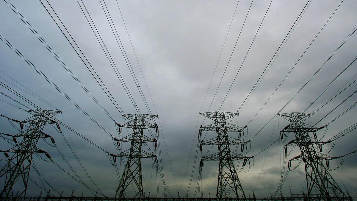 Torres de tendido eléctrico.