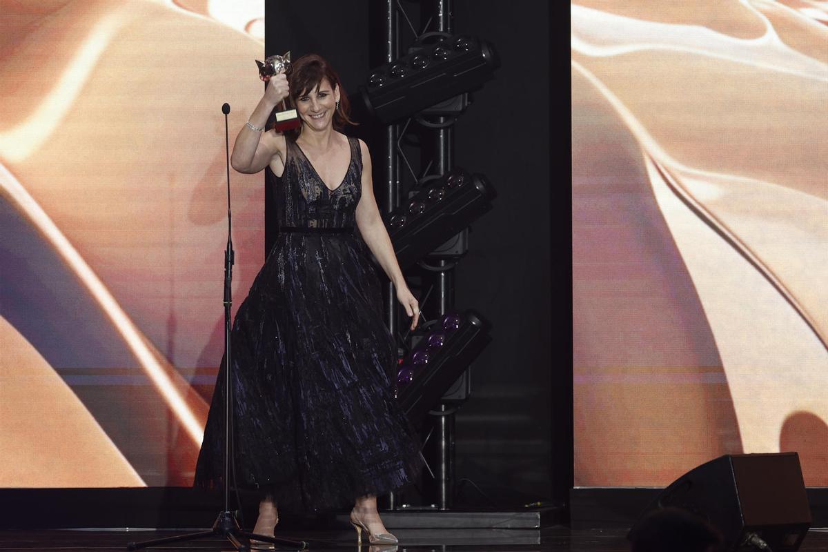 La actriz Malena Alterio recibe el Feroz a mejor actriz protagonista en una película por su trabajo en 'Que nadie duerma'.