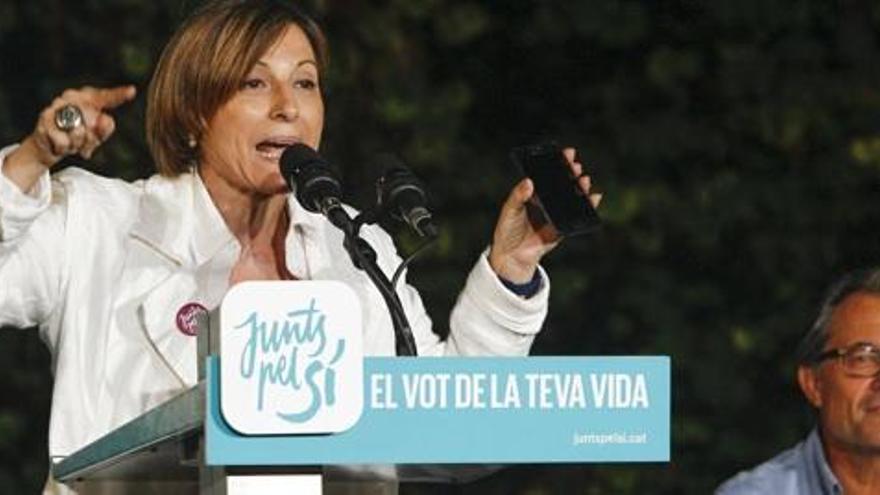 Carme Forcadell diu que ja sabien que no tenien el suport de les elits