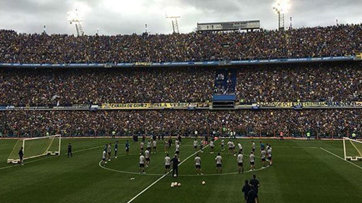 La Bombonera, a reventar en el entreno a puertas abiertas de Boca