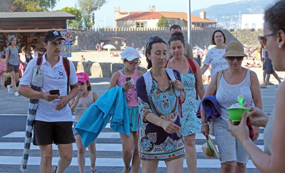 Galicia supera los 40º en cinco municipios y el nordés “enfría” la costa por debajo de 30