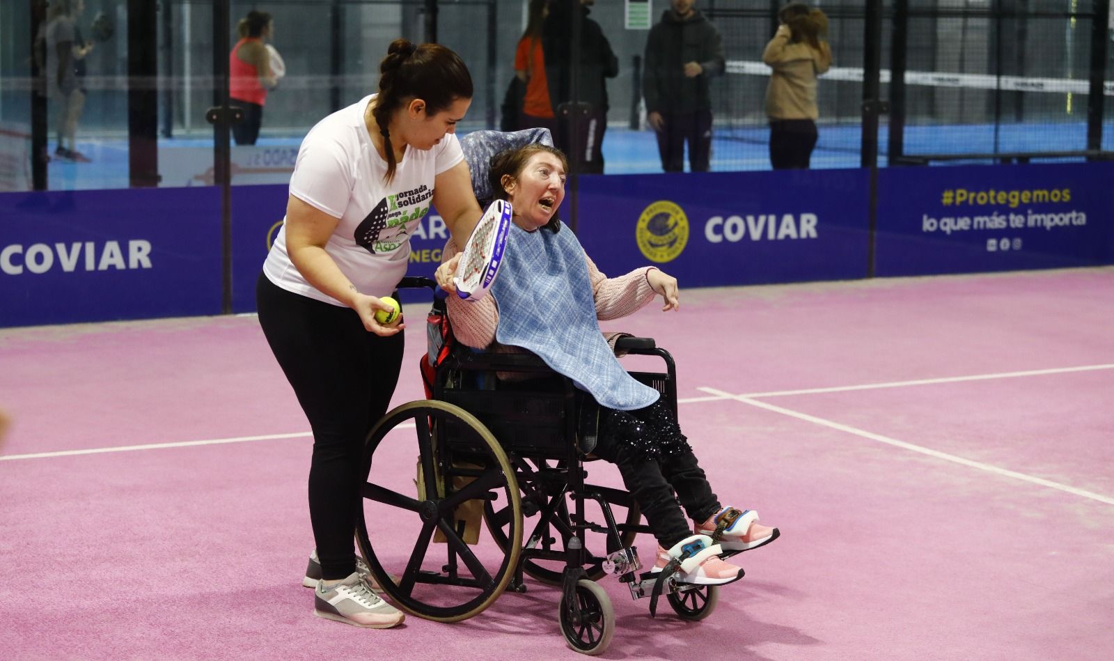 La II Jornada de Pádel de Aspace Zaragoza en Plaza Indoor bate sus registros con 238 jugadores