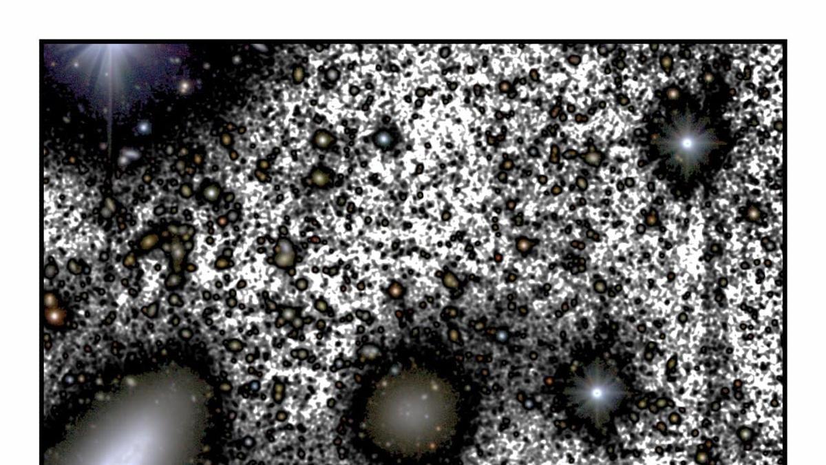 Fotograma de la observación de la galaxia durante el estudio.
