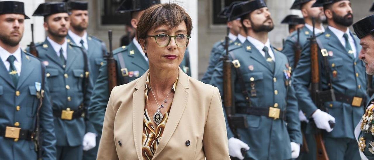 La directora general de la Guardia Civil, María Gámez, en un acto en Cantabria.