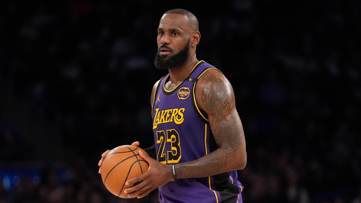 LeBron James, en un partido de la temporada pasada