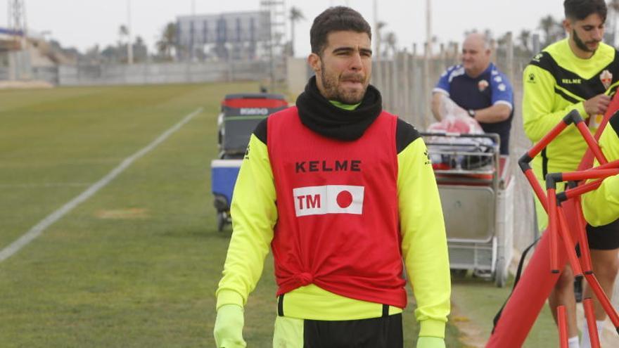 Alexander, durante el entrenamiento de este jueves