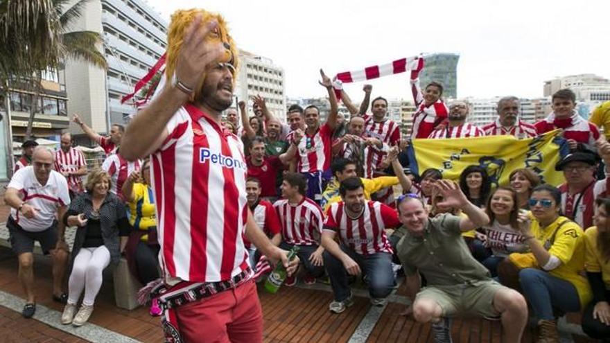 Hermandad entre aficionados de la UD Las Palmas y el Athletic de Bilbao