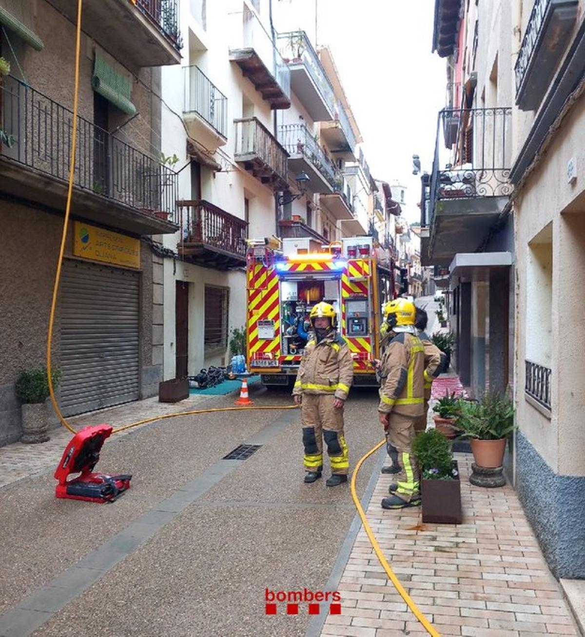 Incendi de xemeneia a Oliana