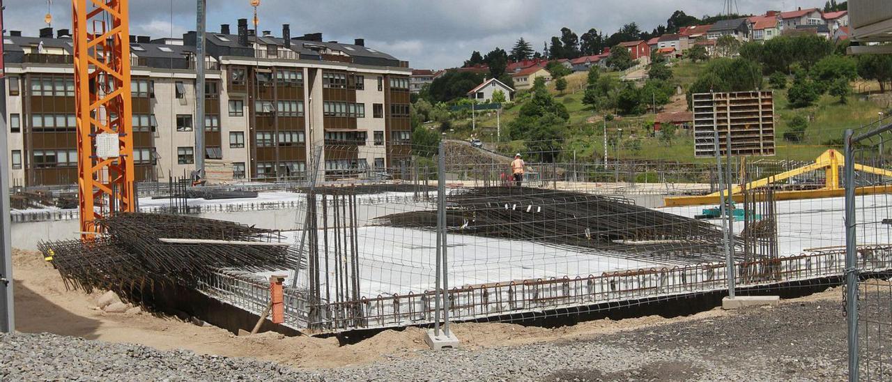 Obras del centro para personas con discapacidad de Ourense, paralizadas por la crisis.