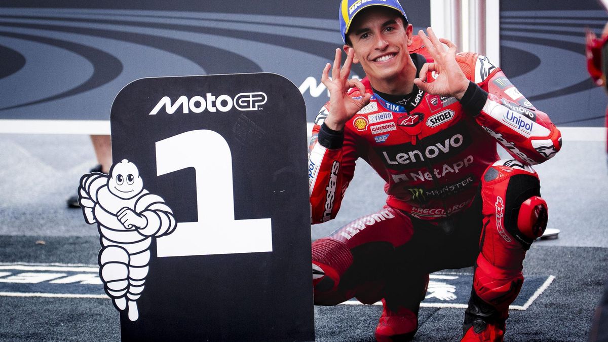 Marc Márquez, hoy, en Mugello, completa el 1 con los dos ceros de su 'pole' 100.