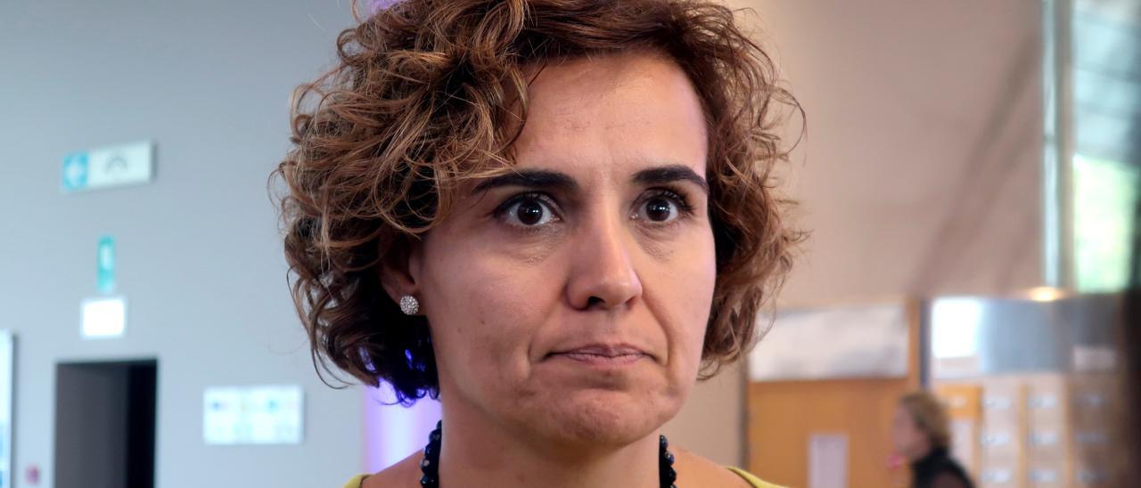 La presidenta del Comité de Peticiones, la europarlamentaria del grupo Popular, Dolors Montserrat.