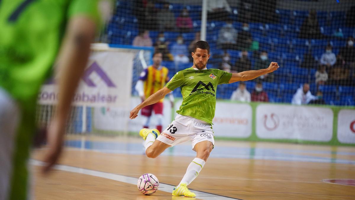 Raúl Campos, durante un partido de esta temporada con el Palma Futsal.