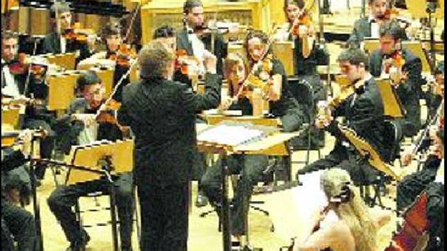 La Joven Orquesta Nacional, durante el concierto del pasado miércoles.