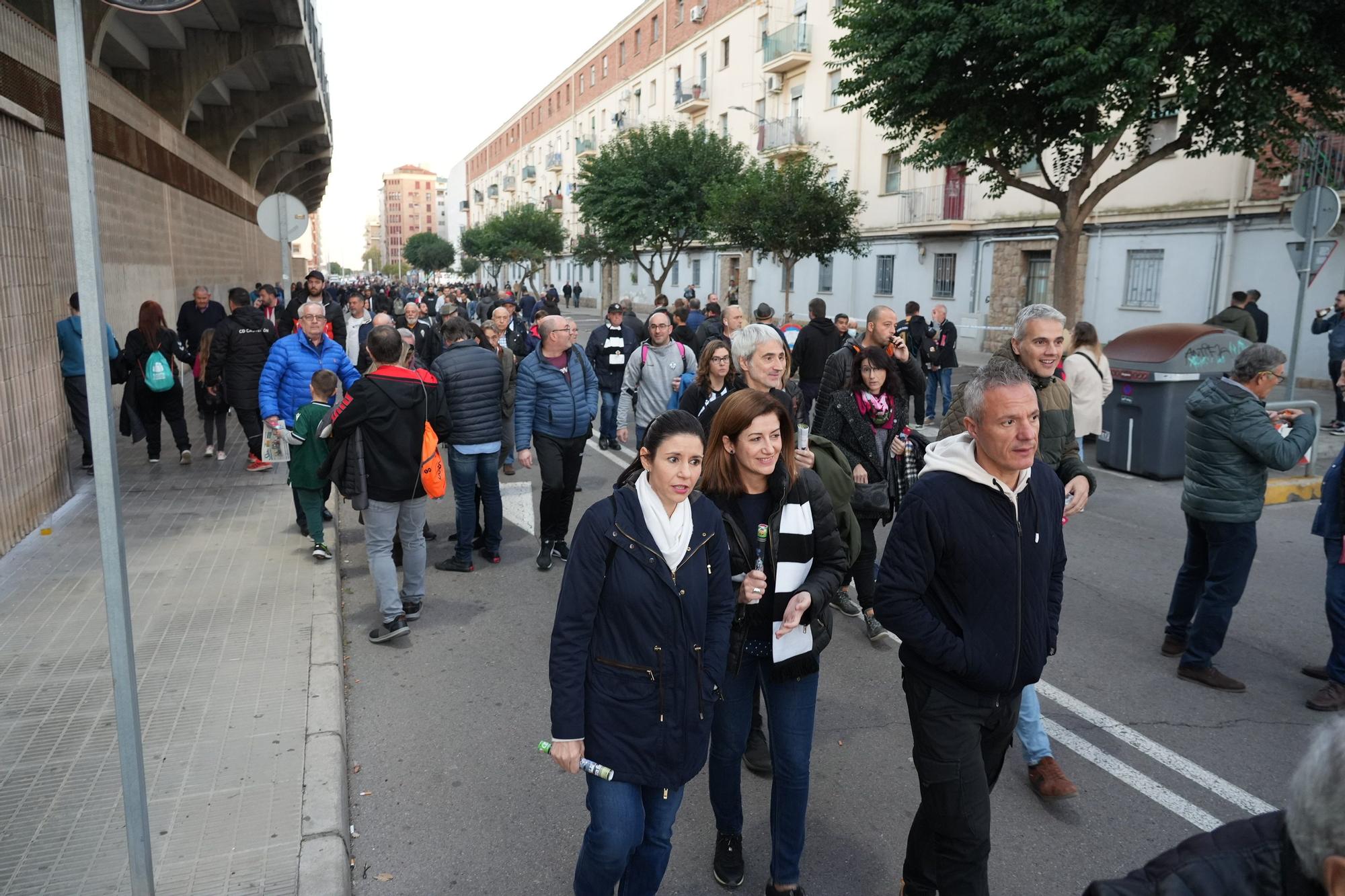 La afición del Castellón antes del partido