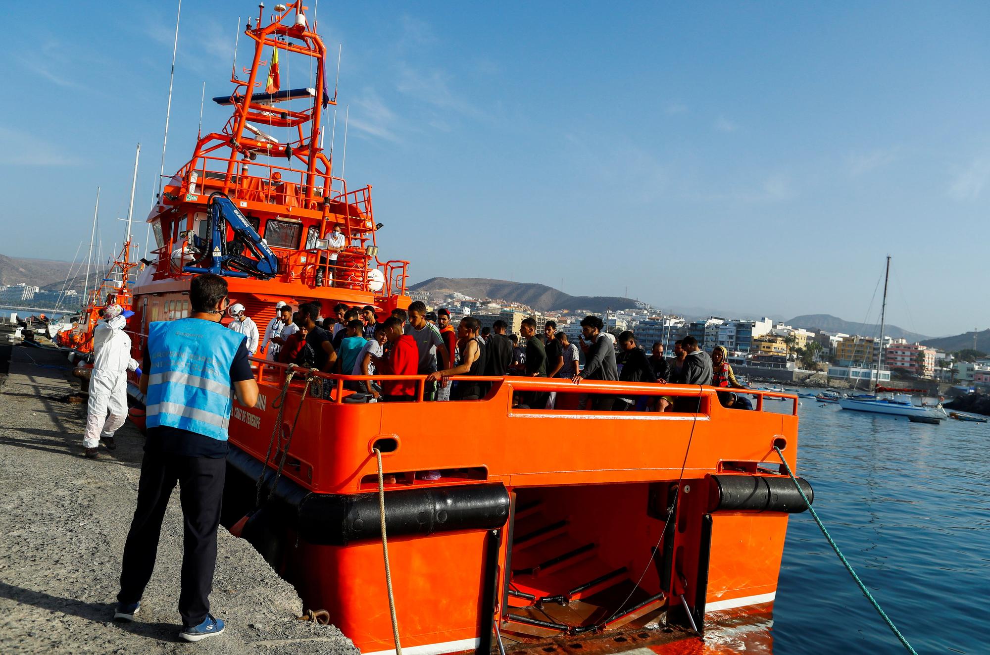 Llegada de una patera a Gran Canaria (17/10/21)