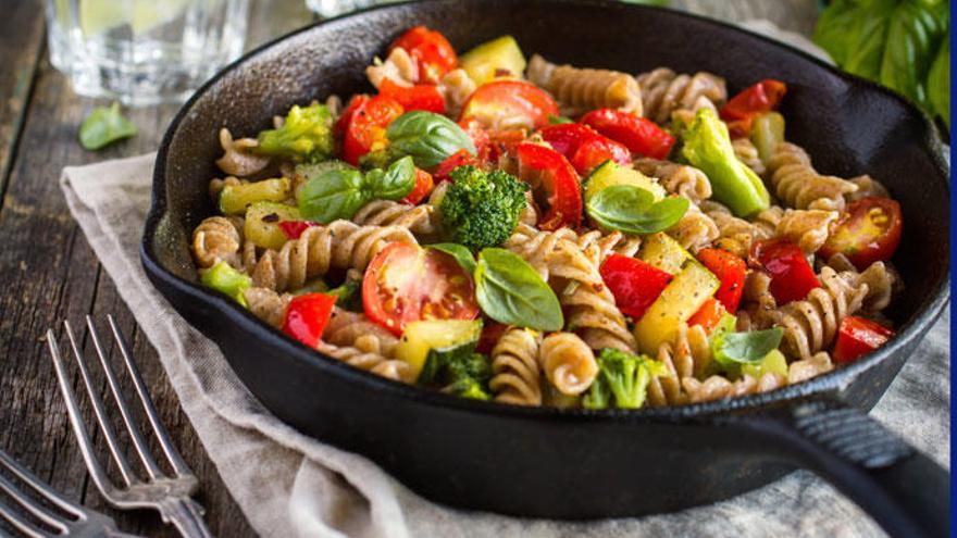 Ensalada de pasta de verduras