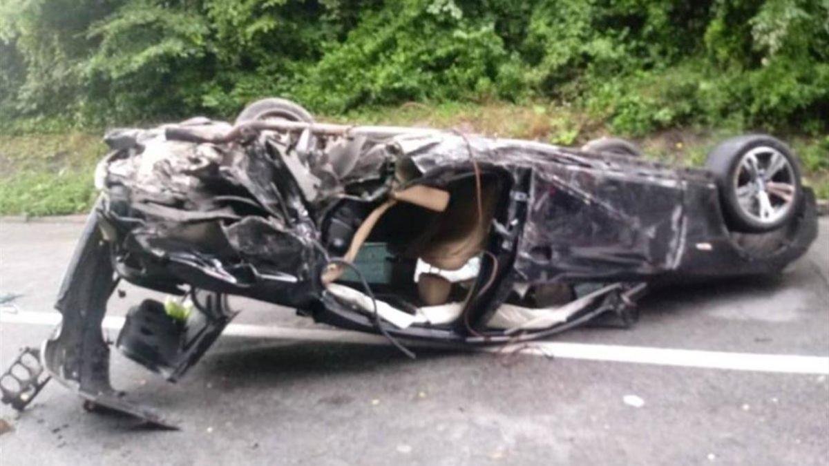Así quedó el `Porsche SUV¿ de Ognjen Kuzmic tras el accidente