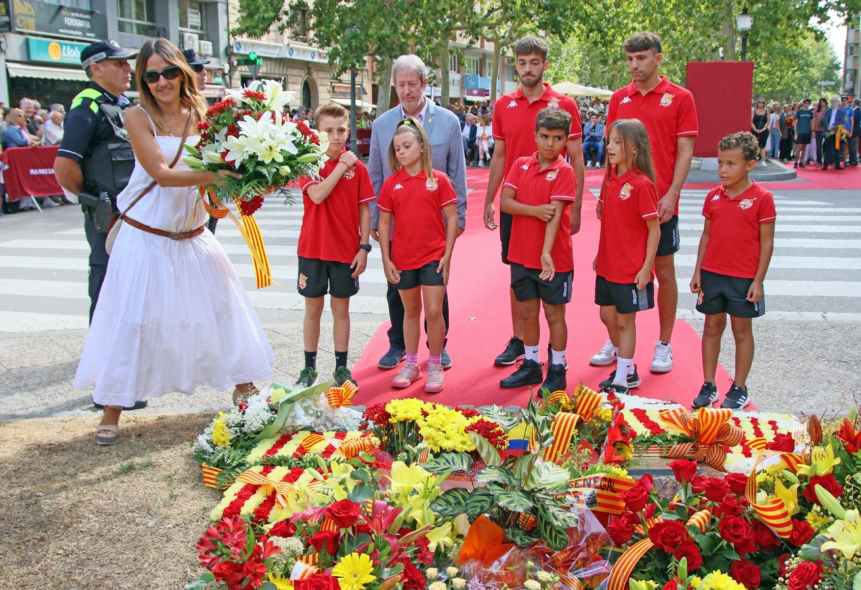 Així ha estat l'acte institucional per la Diada a Manresa