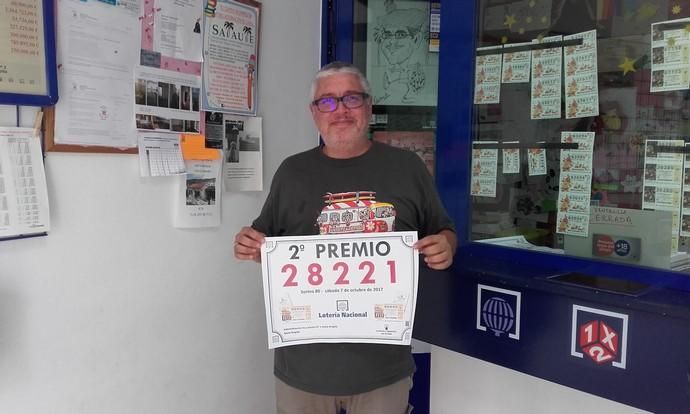 Un segundo premio de la Lotería Nacional cae en Santa Brígida