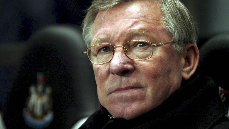 El entrenador del Manchester United, Sir Alex Ferguson.