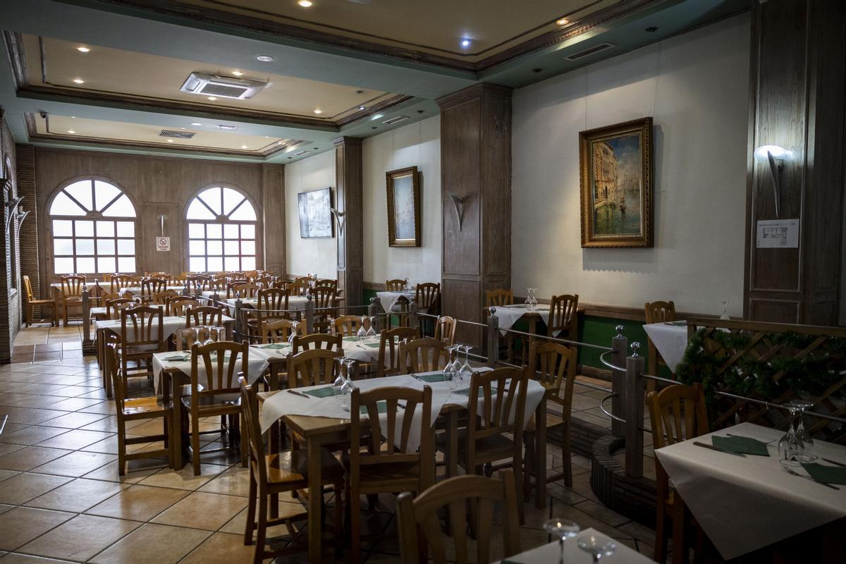 Comedor del Restaurante Salvatora, que busca nuevo propietario