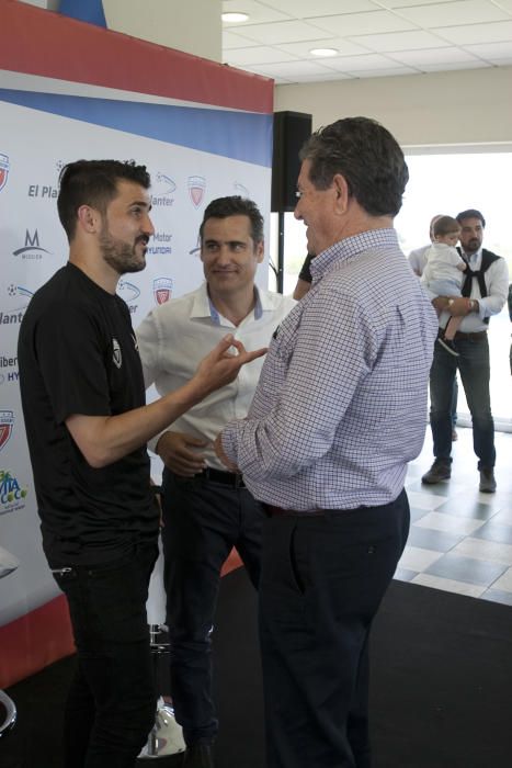 Inauguración de la escuela de fútbol de David Villa