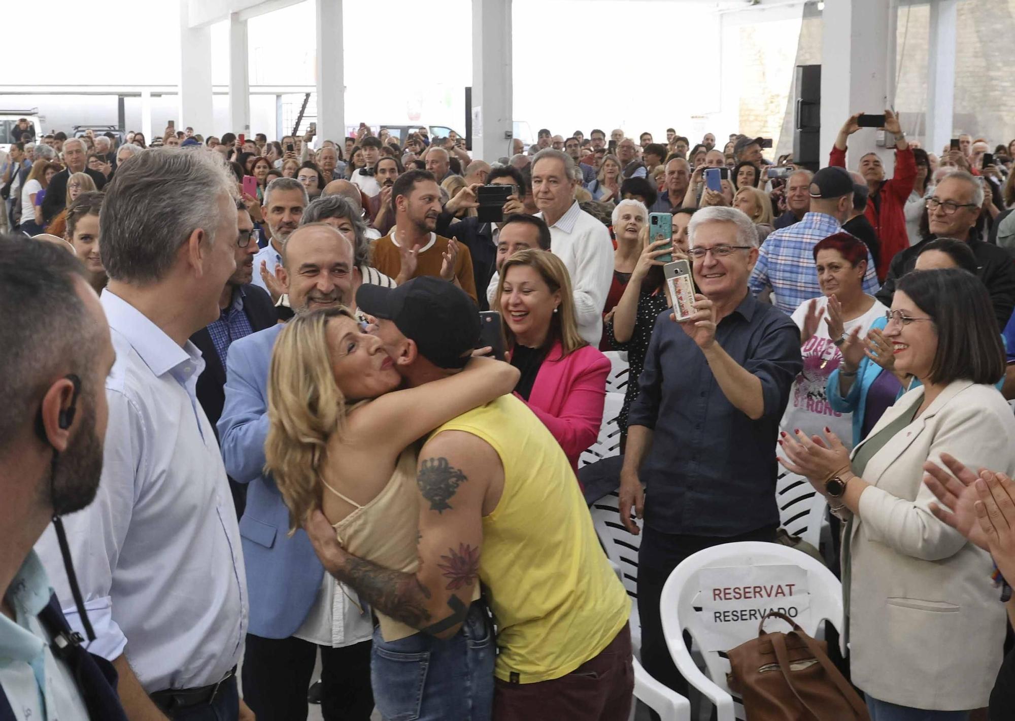 Yolanda Díaz hace campaña por Unides Podemos en Alicante